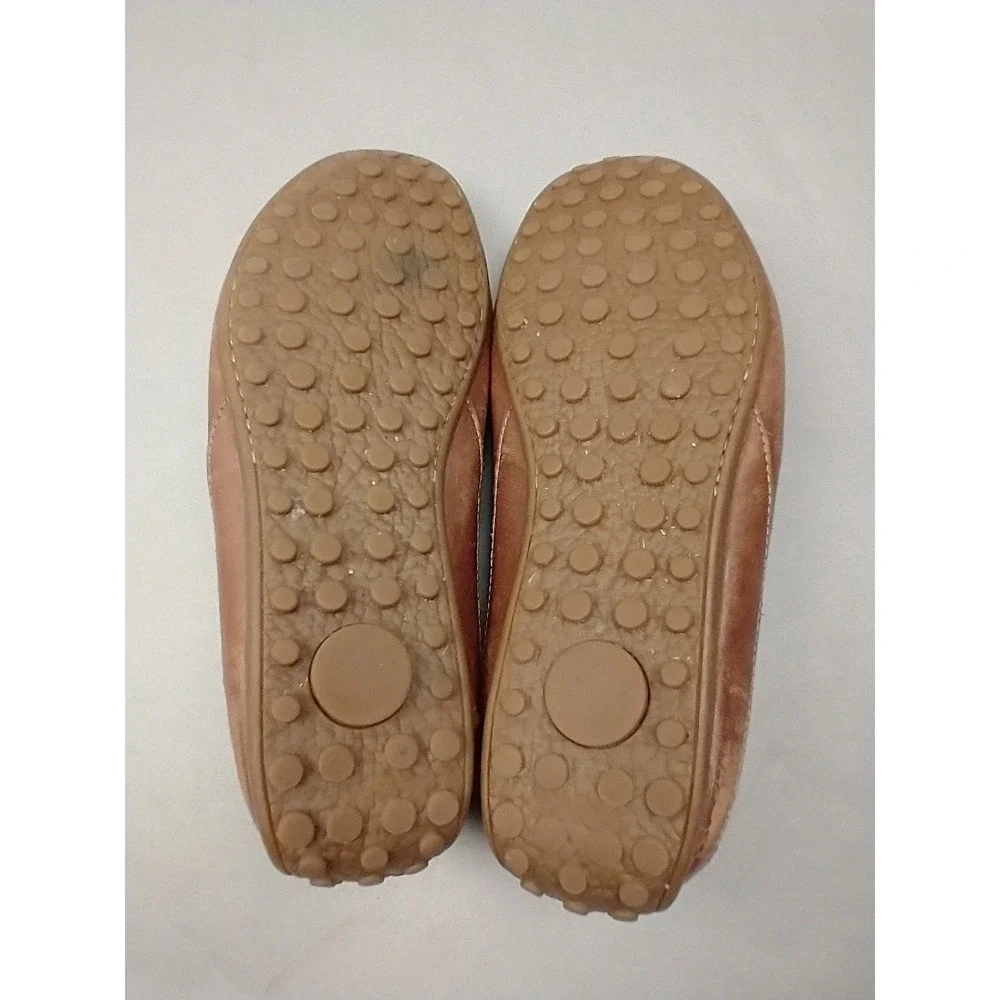 Florsheim Driver Mens Loafer Driving Moccasins Shoes Brown Leather‎ Slip-On 9.5